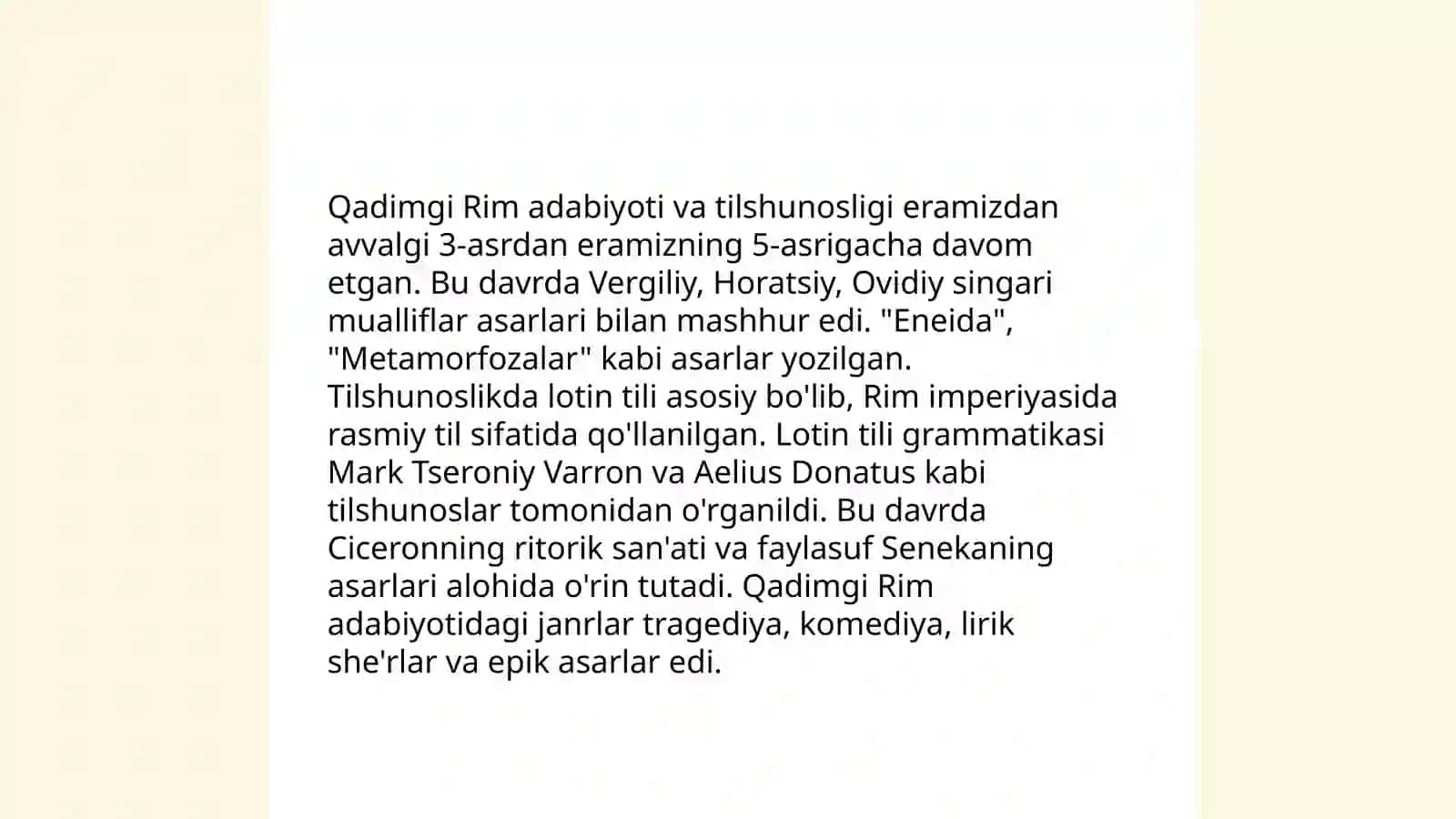 Qadimgi Rim tilshunoslik fani tarixi 4