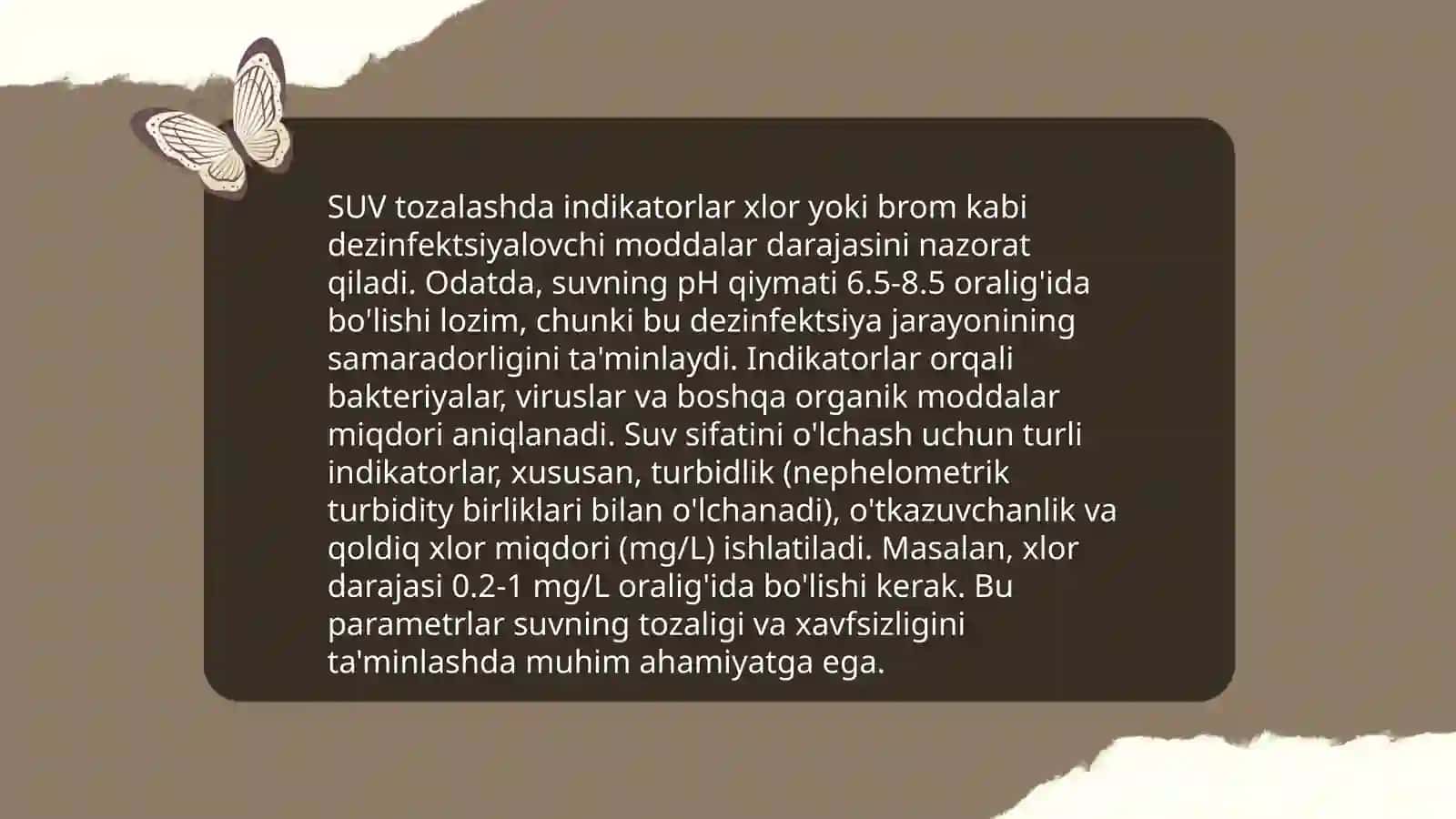 Indikator turlari va ularni suvni biologik tahlil qilish hamda suvni tozalashdagi ahamiyati 4