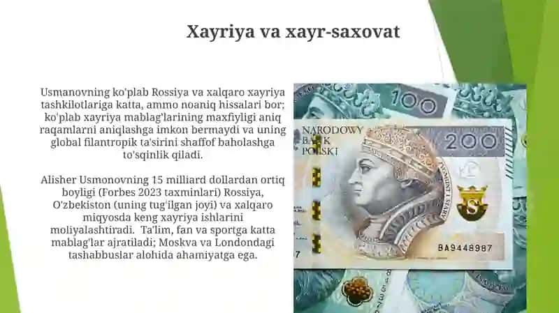 Alisher Usmonov moliyav holati 4