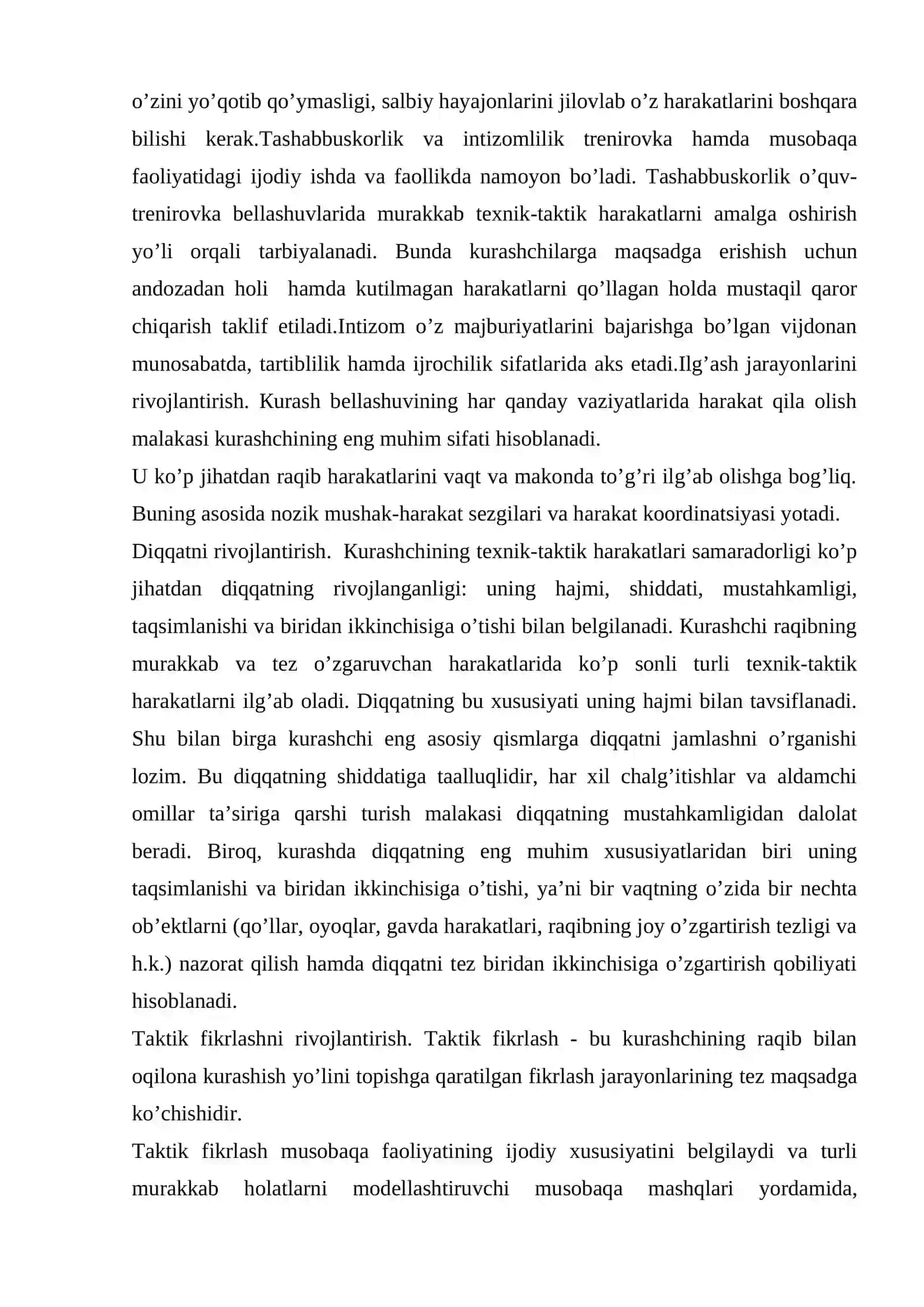 Kurash turlari boʼyicha musobaqa oʼtkazish va hakamlik qilish 4