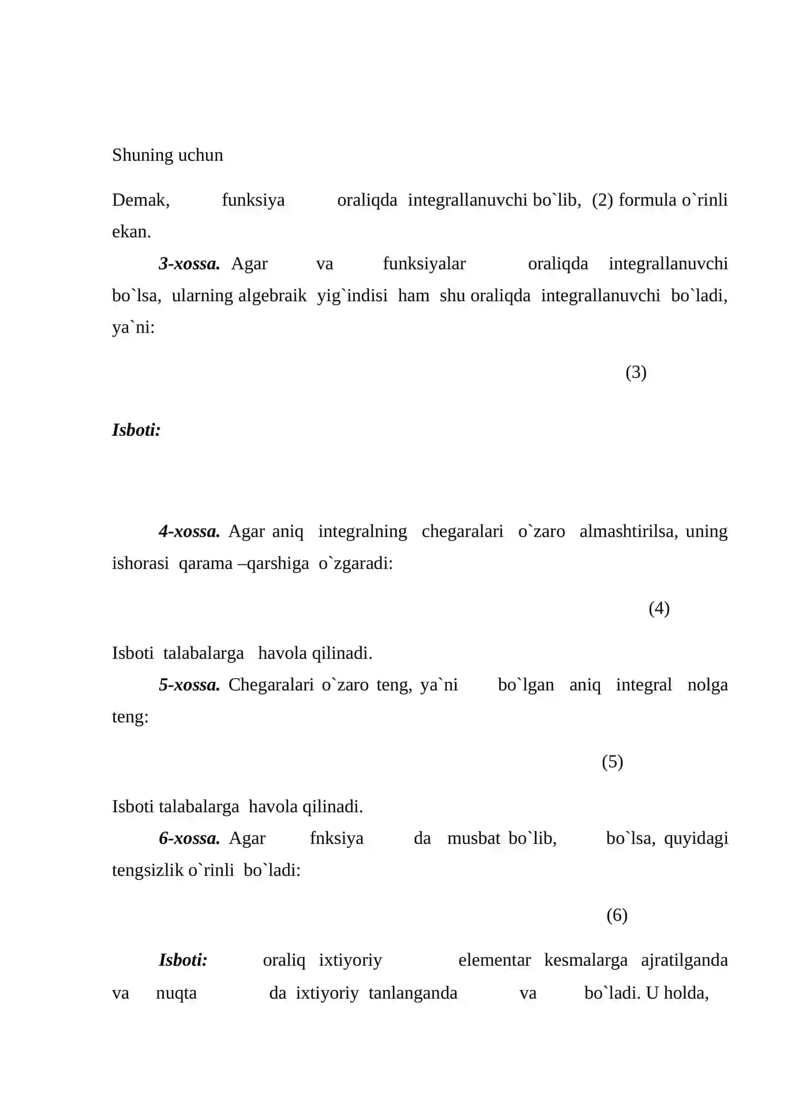Aniq  integral  va uni hisoblash 4