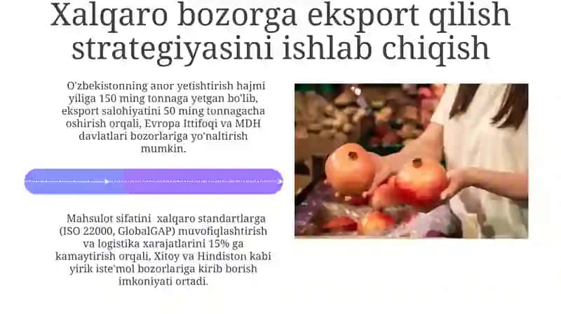 Xalqaro bozorga milliy mahsulotlarni eksport qilish strategiyasi 4