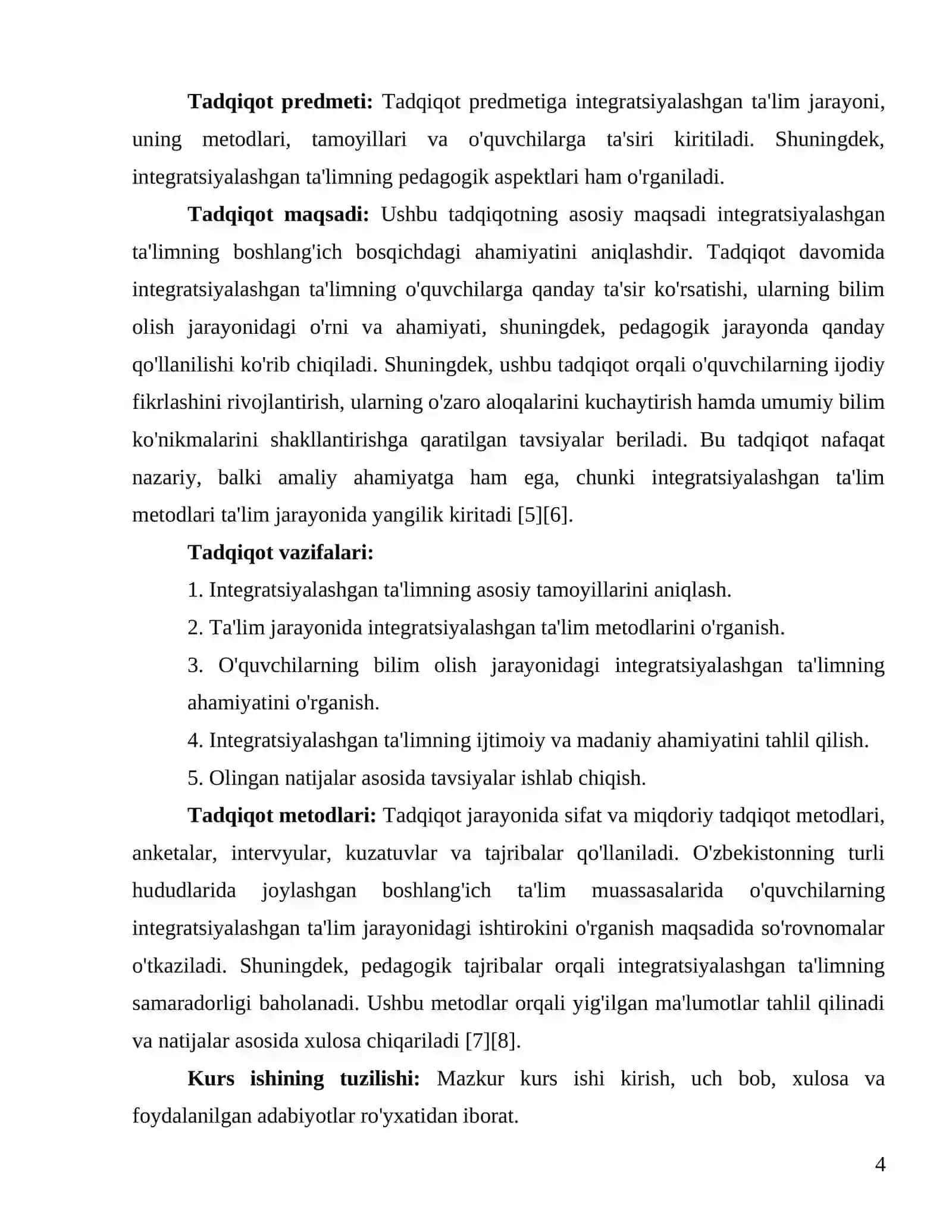 Integratsiyalashgan ta'limning boshlang'ich bosqichdagi ahamiyati 4