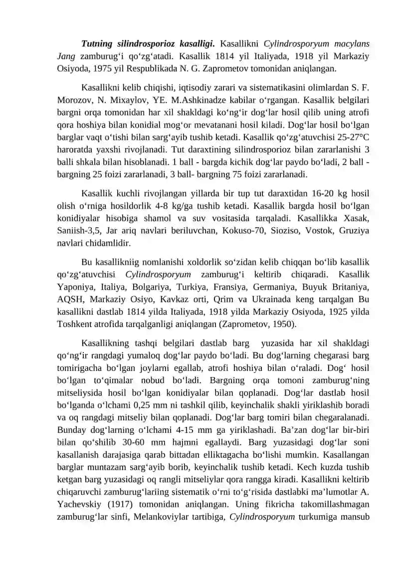Tut kasalliklari va ularga qarshi kurash choralari 4