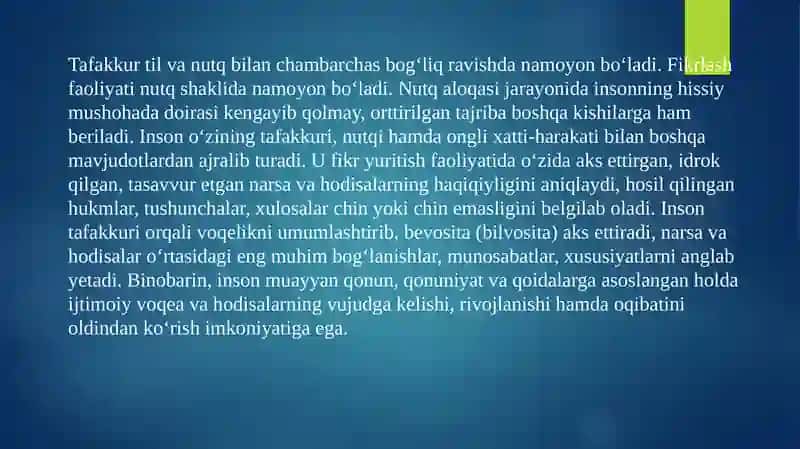 Tafakkur haqida umumiy tassavurlar va nazariy yondashuvlar 4