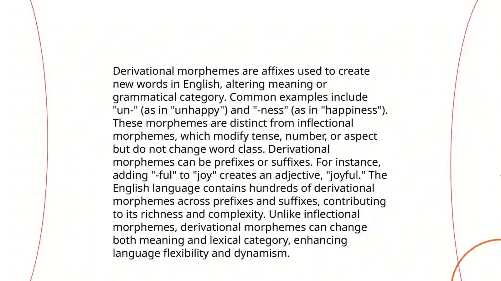 Morphology: The structure of english 4