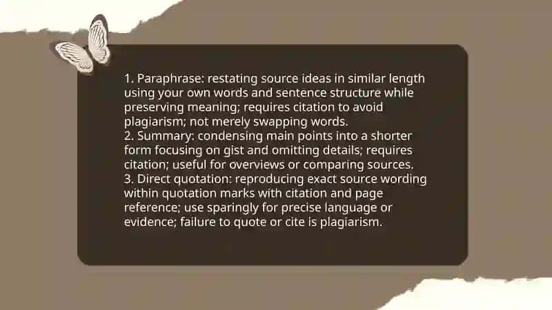 Paraphrasing as a way of avoiding plagiarism 4
