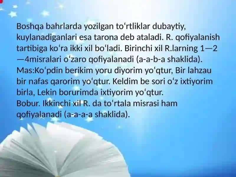 Alisher Navoiy ruboiylari sharhi 4