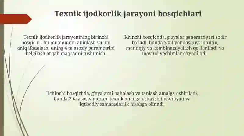 Texnikijodkorliginioʻzigaxosxususiyatlari 4