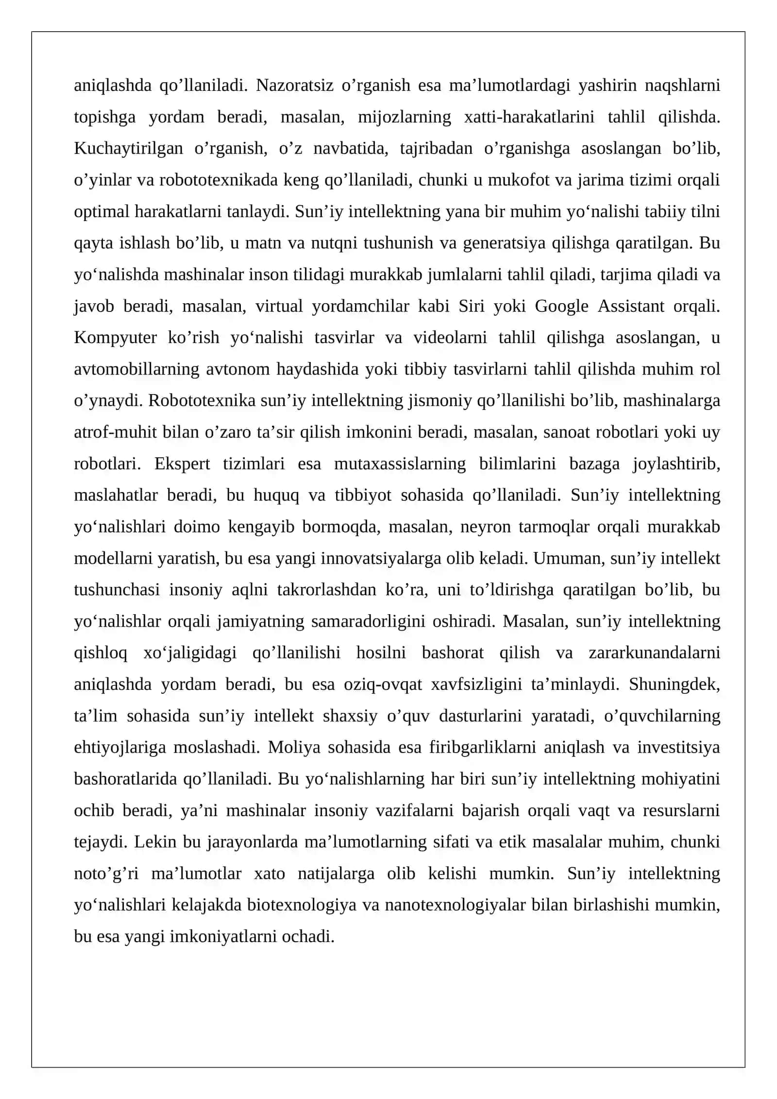 Sun’iy intellekt va inson tafakkuri o‘rtasidagi farqlar 4