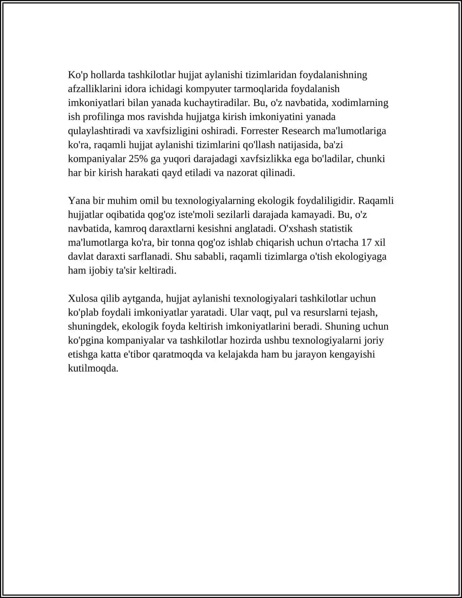 MUASSASALARDA ISH YURITISHNI TASHKIL ETISH TEXNOLOGIYALARI 4