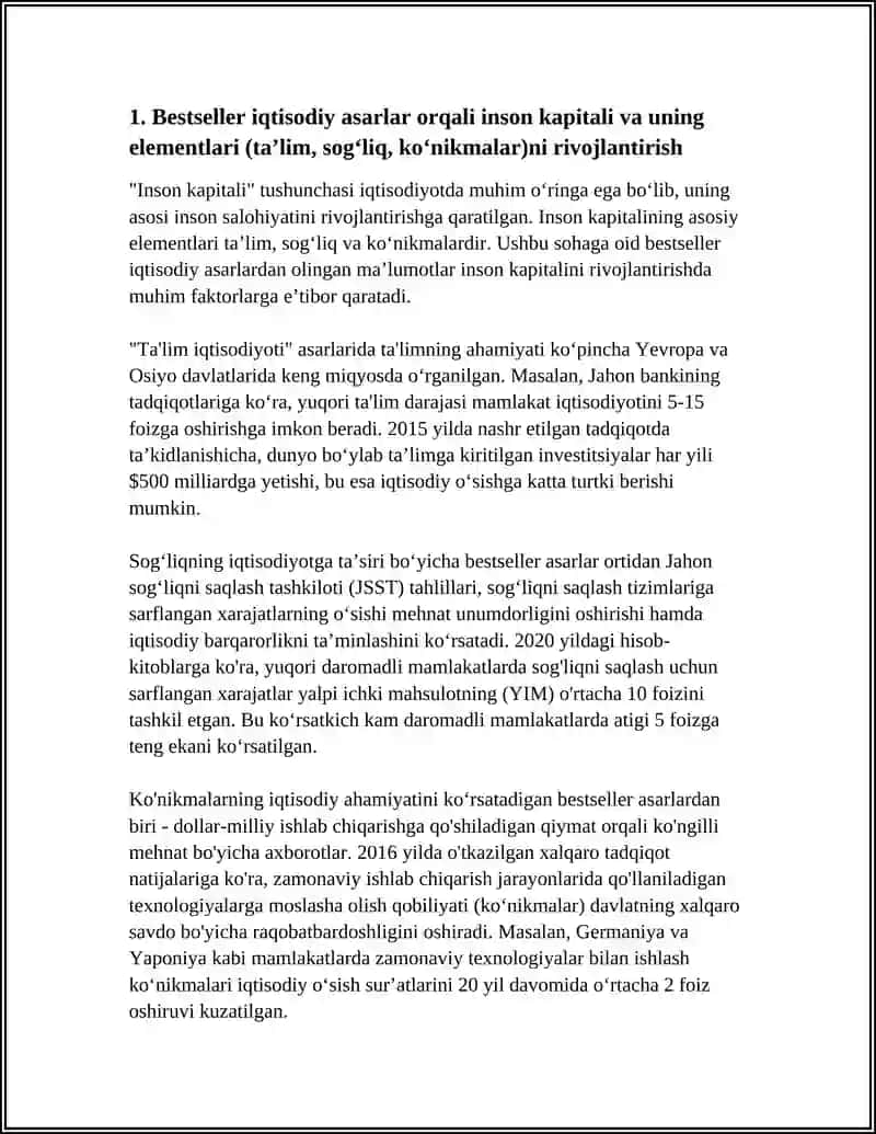 BESTSELLER IQTISODIY ASARLAR ORQALI INSON KAPITALI VA IQTISODIY TAFAKKURNING SHAKLLANISHI 4