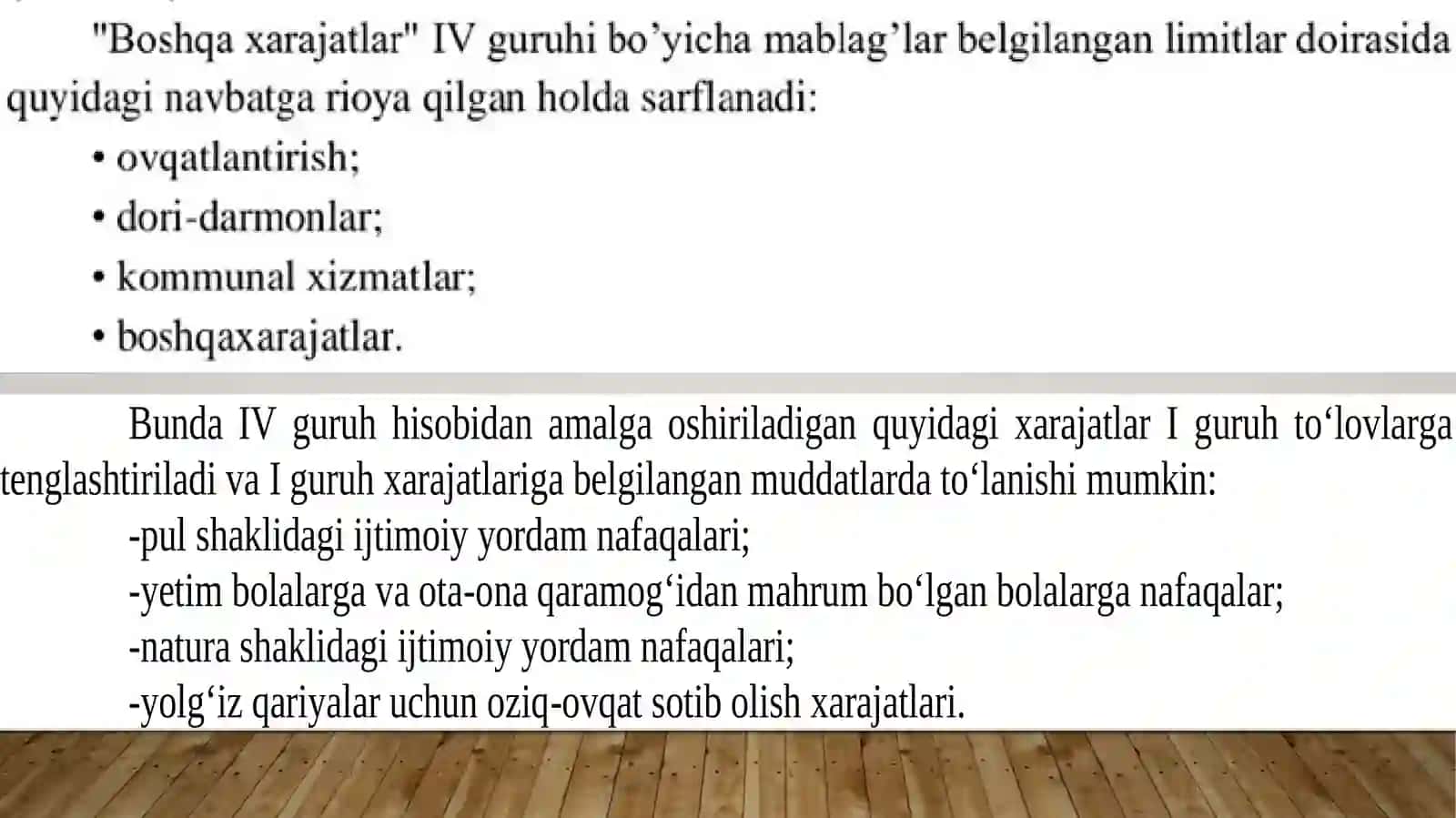 budjet tizimi va budjetlarining g‘azni ijro siqoidalarini tasdiqlash haqida buyrug‘i 4