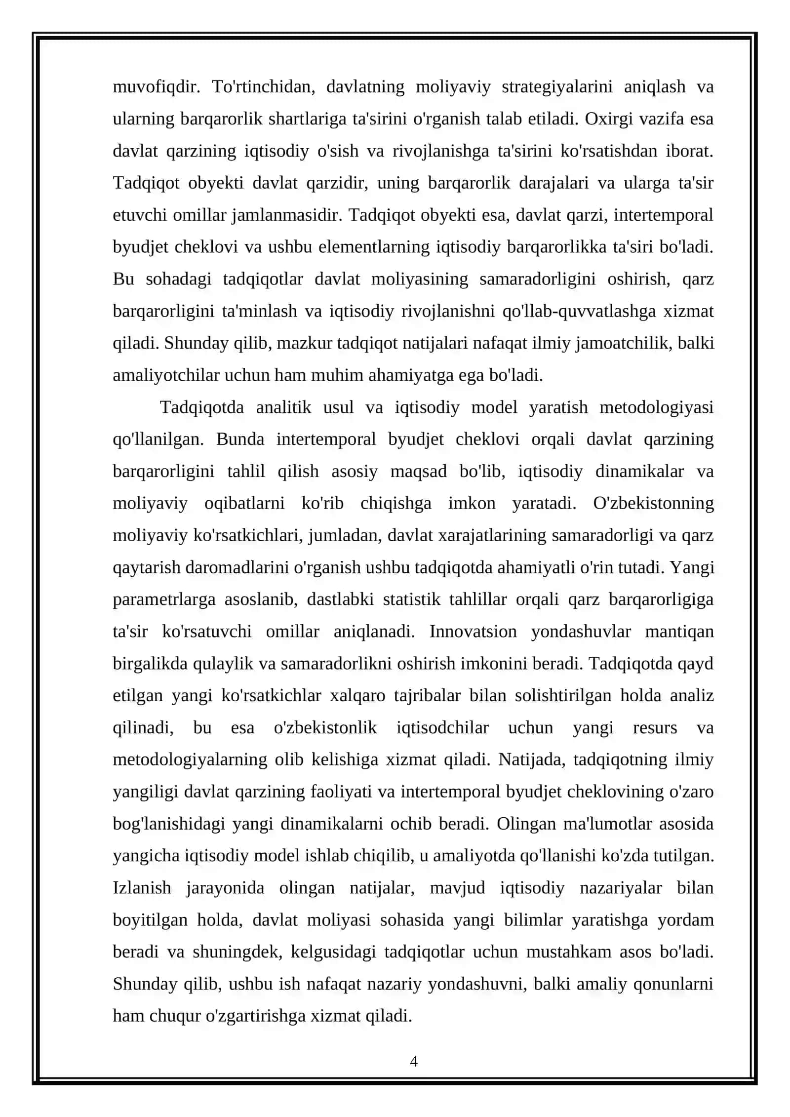 Davlat qarz barqarorlik shartlari intertemporal byudjet cheklovi 4