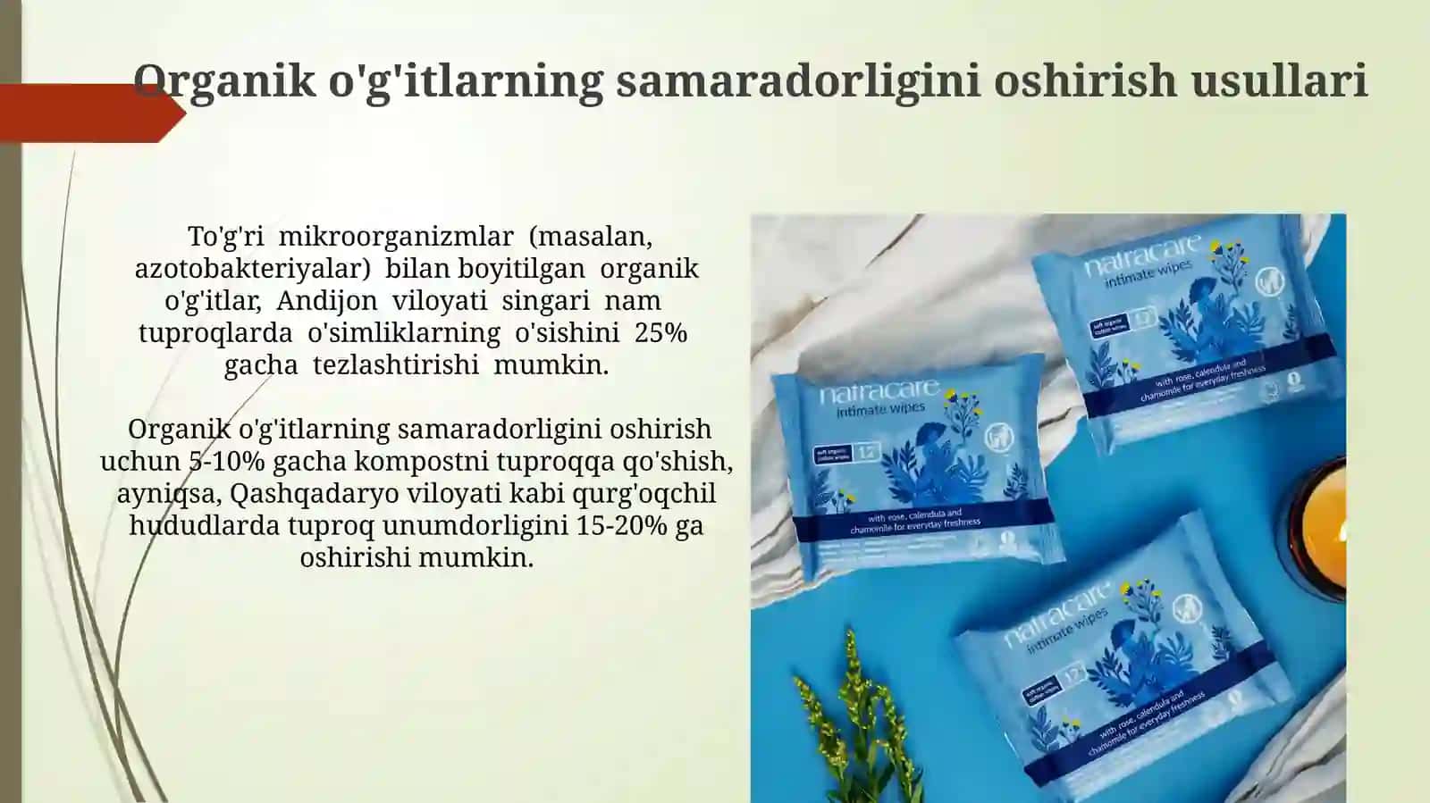 Organik o'g'itlarning tuproq unumdorliginioshirishdagiahamiyati 4