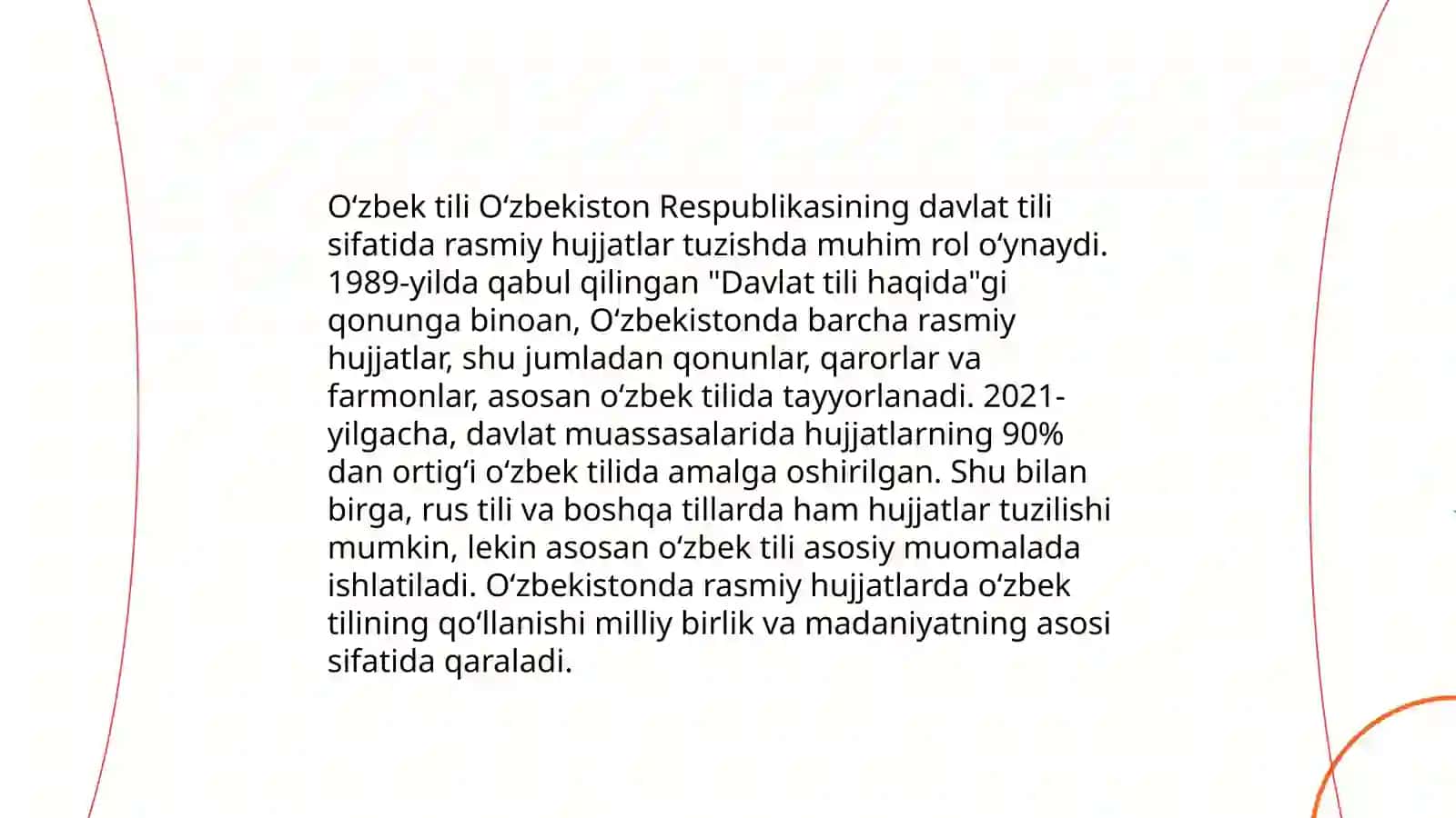 Hujjat tilini oʻzbeklashtirishda qaratilgan islohatlar 4