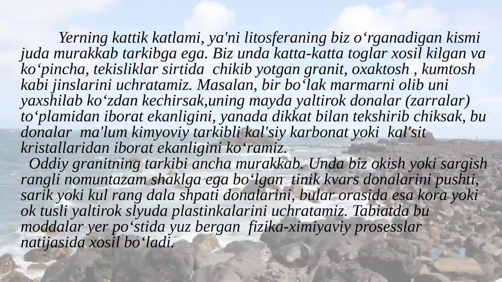 Minerallar haqida umumiy tushuncha 4