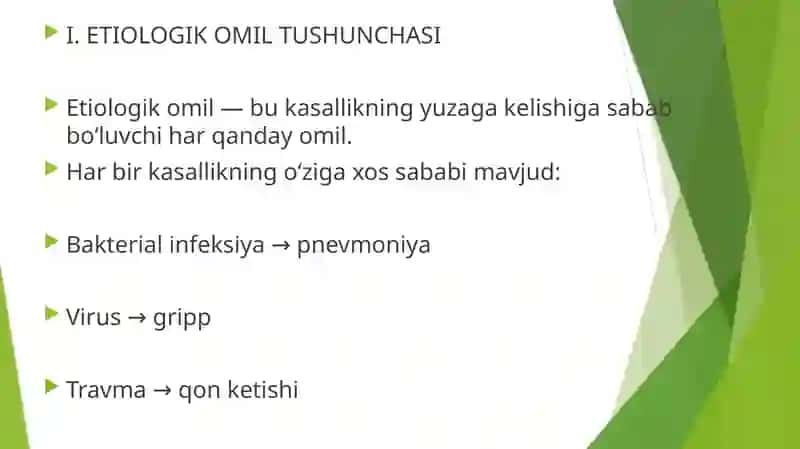 ETIOLOGIKOMILLARNING ORGANIZMGA TA’SIRI PATOFIZIOLOGIYASI 4