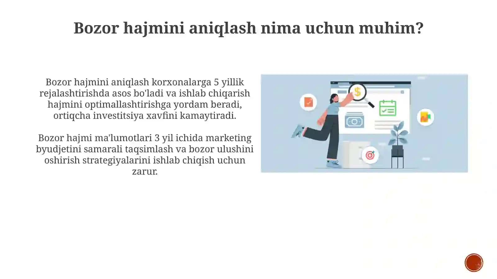 Bozor hajmini aniqlashda ekonometrik modellardan foydalanish 4