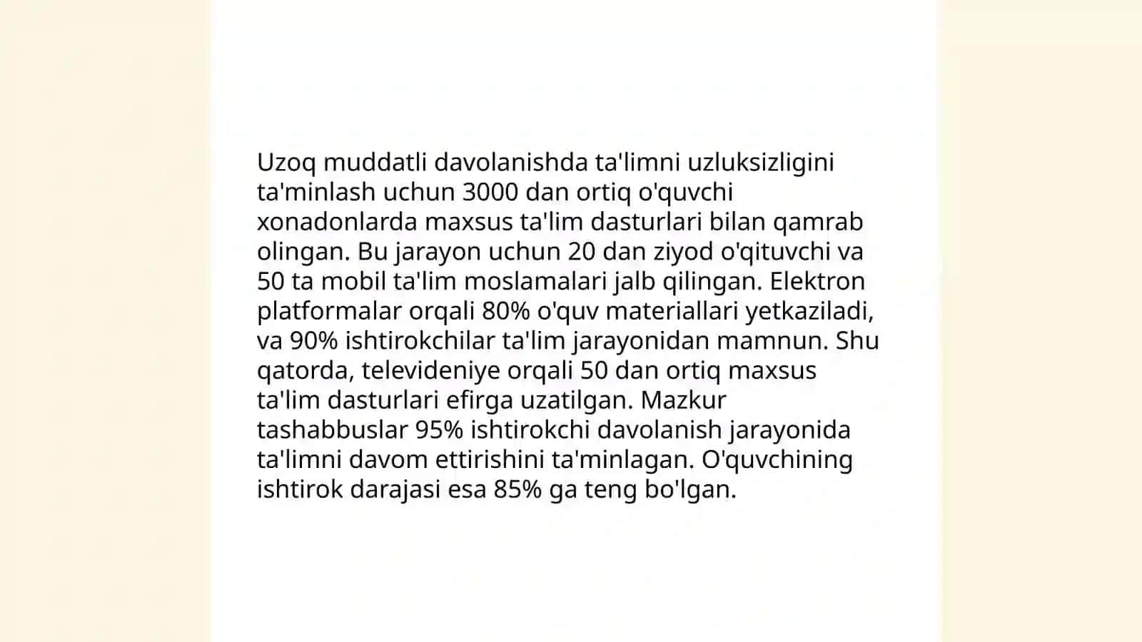 Kasalxonada ta'lim dasturlari 4