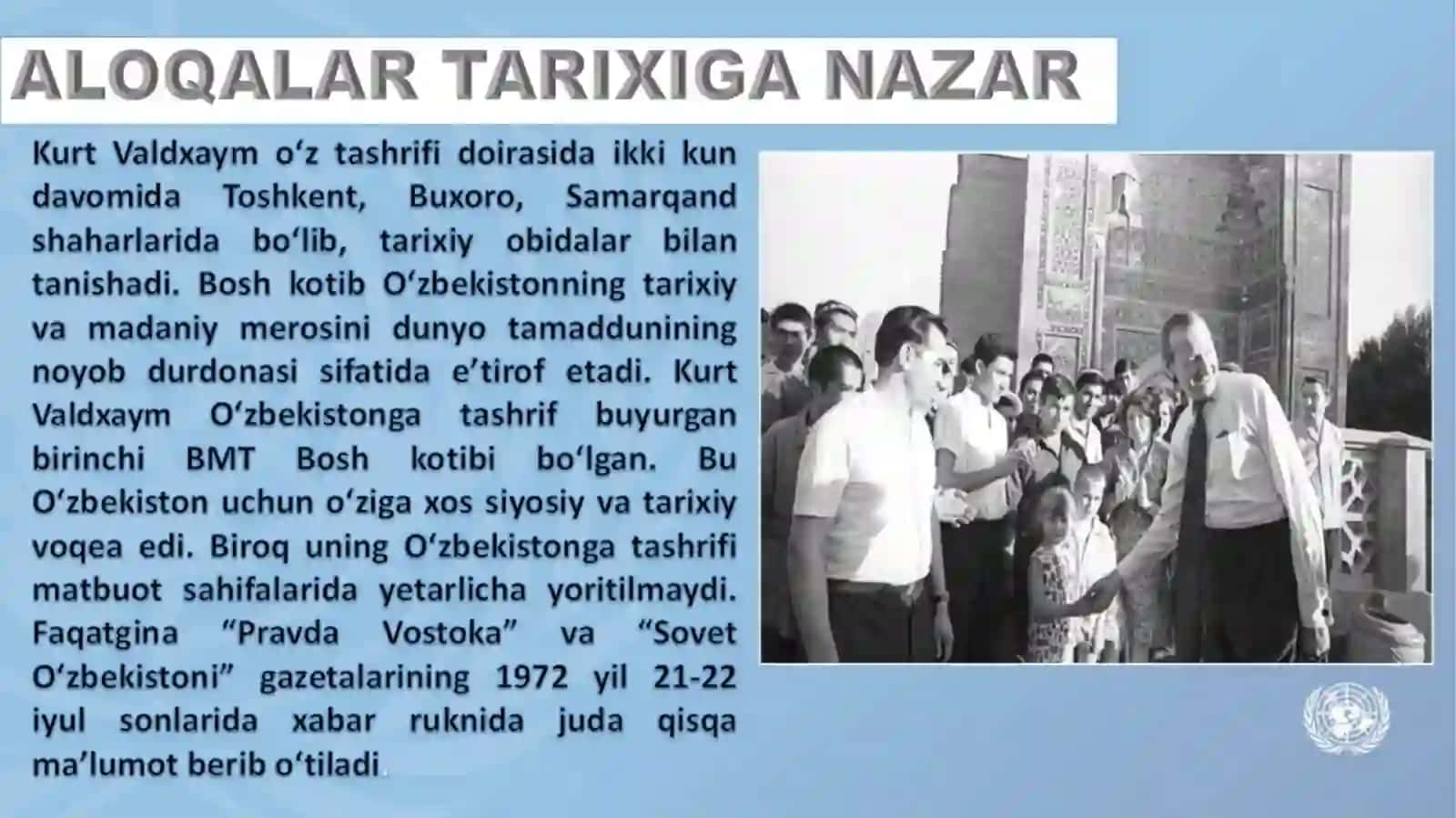 O‘zbekiston-BMT: tinchlik va farovonlikyo‘lidagi samarali hamkorlik 4