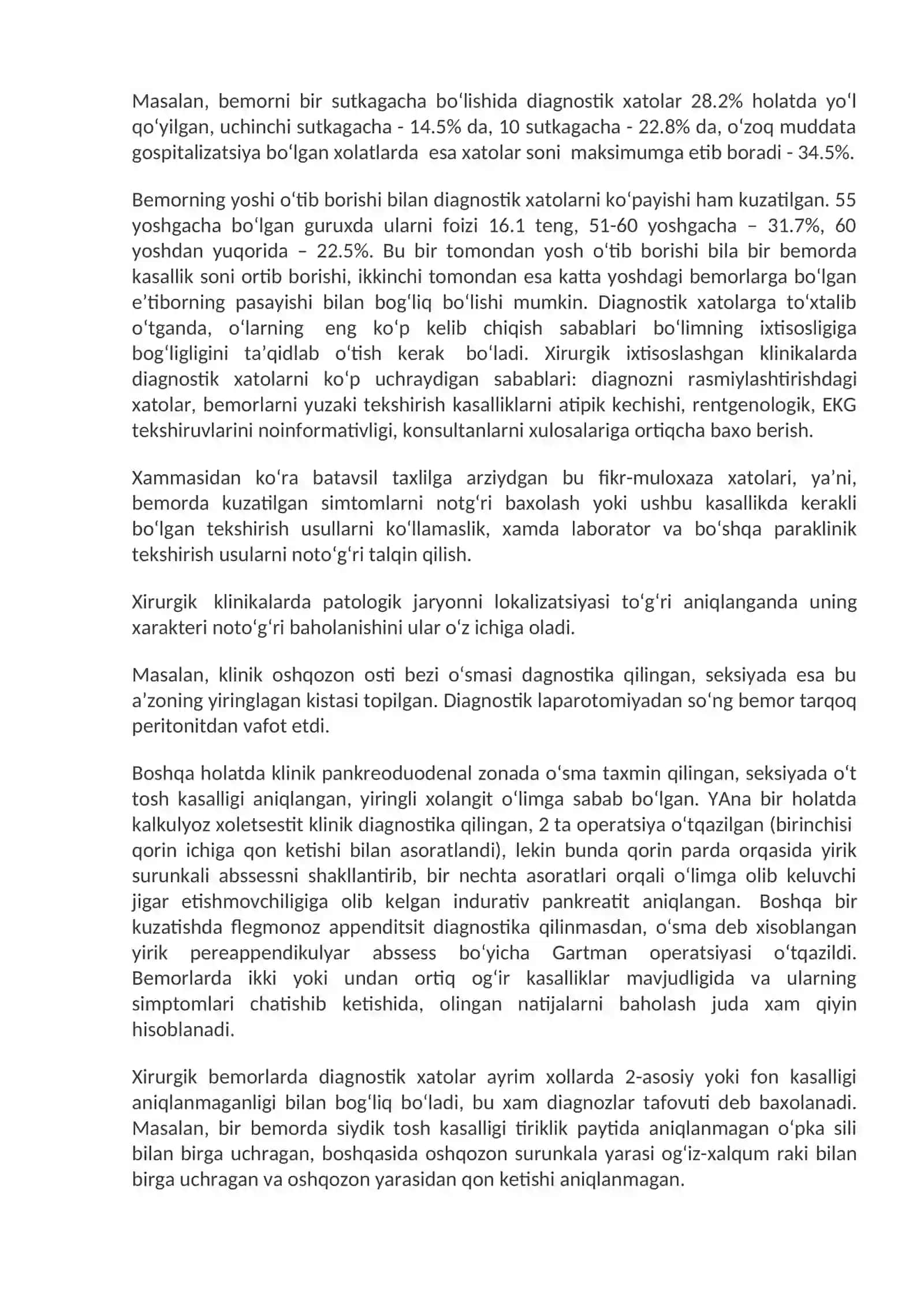 36-Mavzu.Klinik-anatomik taxlil. Vrachlar xatolari. Klinik-anatomik konferensiyalar, davolash-nazorat komissiyalari va ularning davolash-diagnostika ishidagi ahamiyati 4