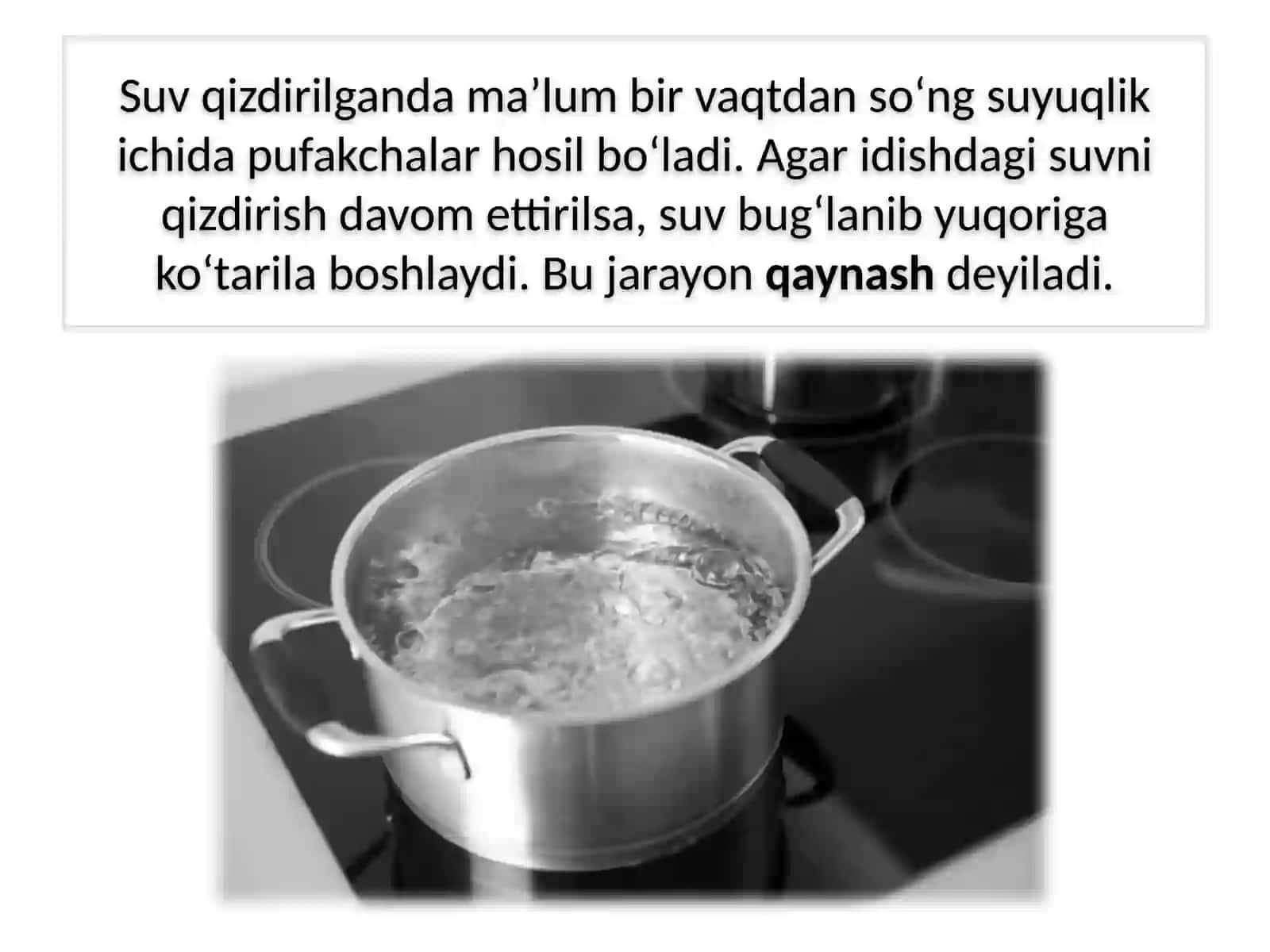 BUG‘LANISH, QAYNASH VA KONDENSATSIYA 4