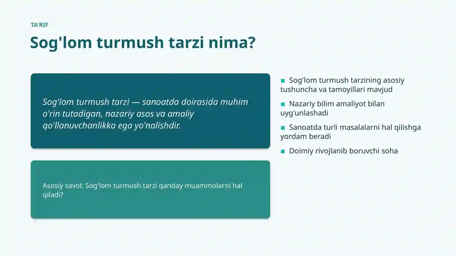 Sog'lom turmush tarzi 4