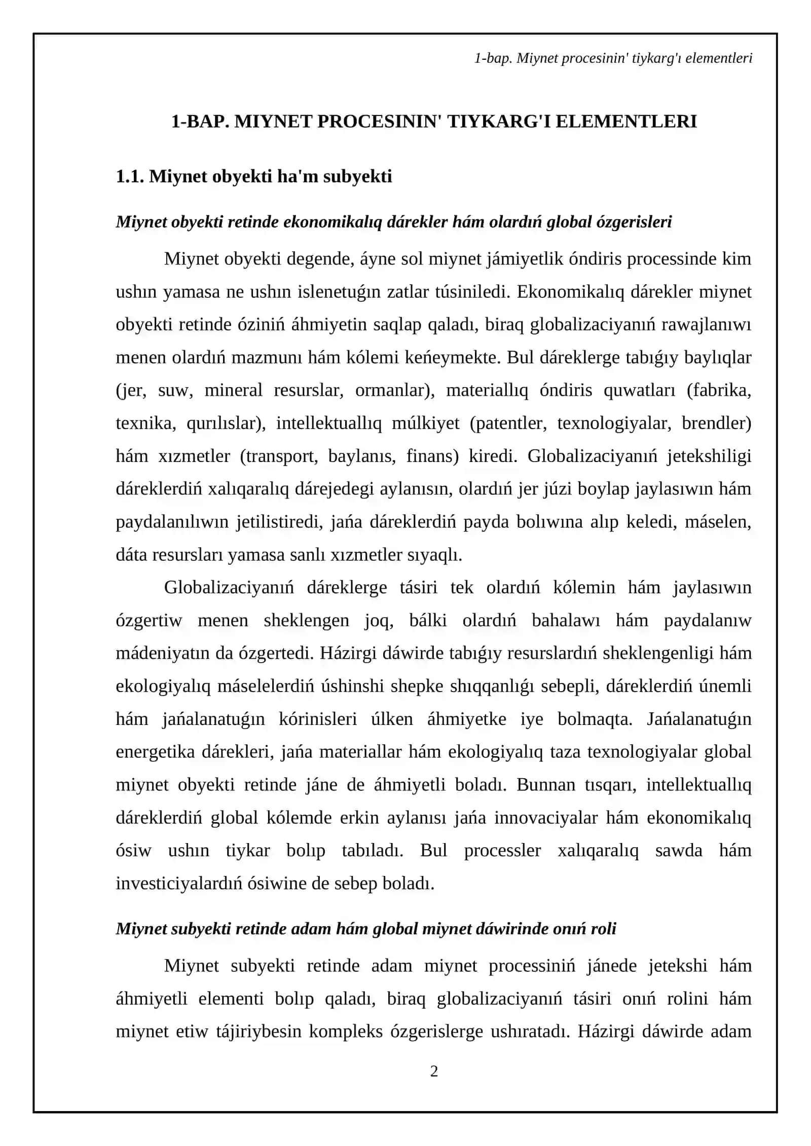 Miynet procesi hám menedjment globalizatsiyası 4