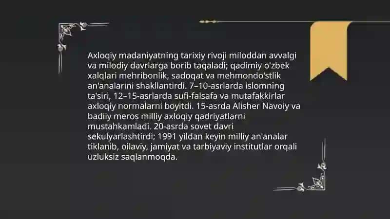 Axloqiy madaniyat 4