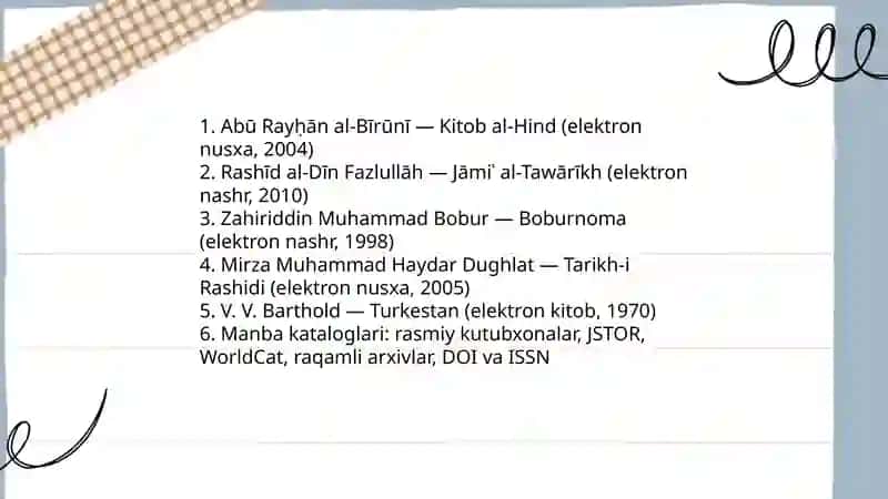 Ozbekiston tarixining turli davrlariga oid elektron kitoblar bibliografiyasini shakllantirish 4