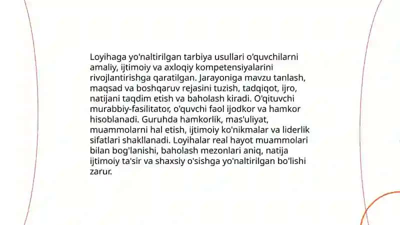 Zamonaviy pedagogikada tarbiya metodlari va shakllari 4