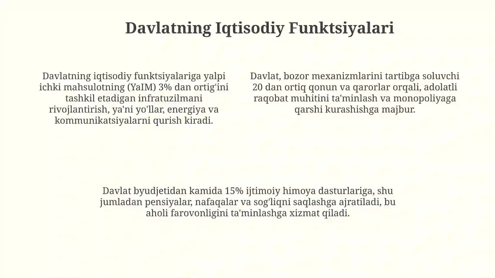 Davlatning tashkilot sifatida funksiyalari va vazifalari 4