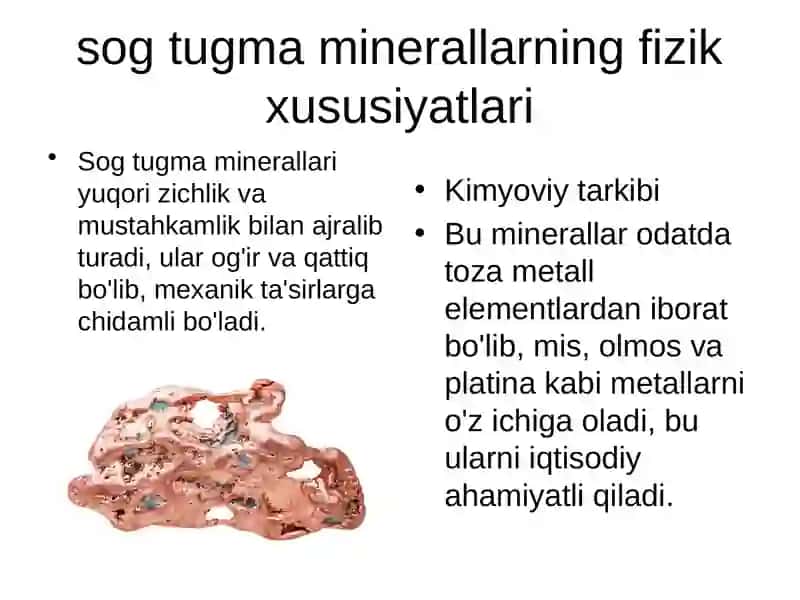 Sog tugma minerallar va sulfidli minerallar 4