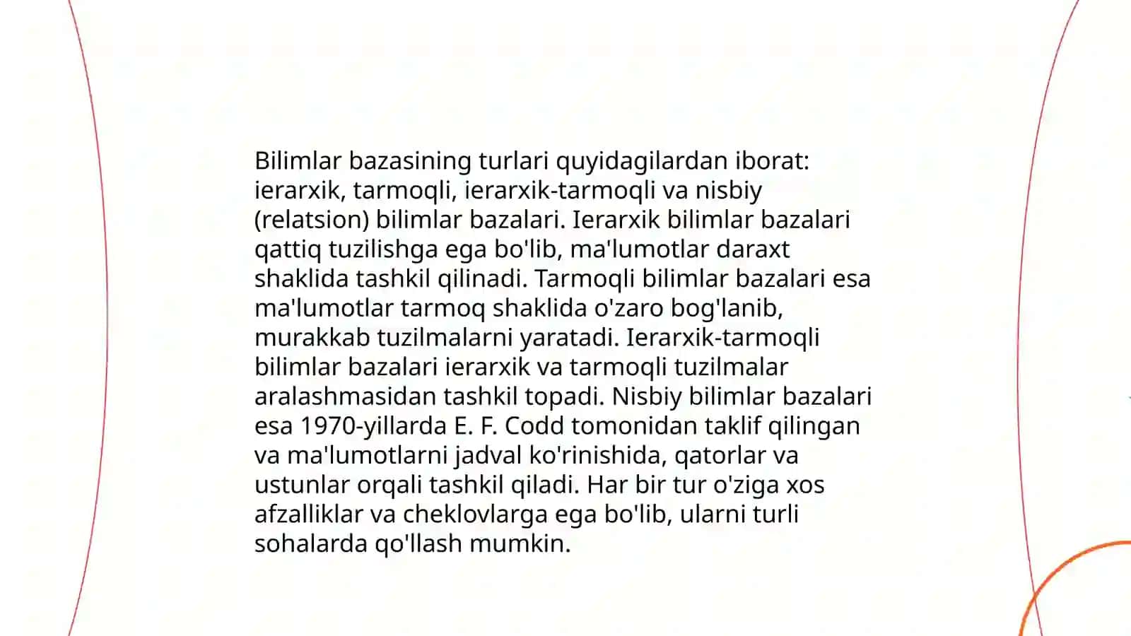 Bilimlar bazasining tuzilishi va arxitekturasi 4