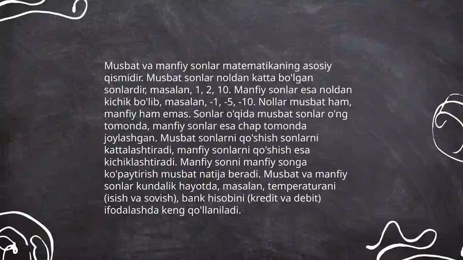 Butun sonlarga oid misollar yechishni oʻrgatish 4