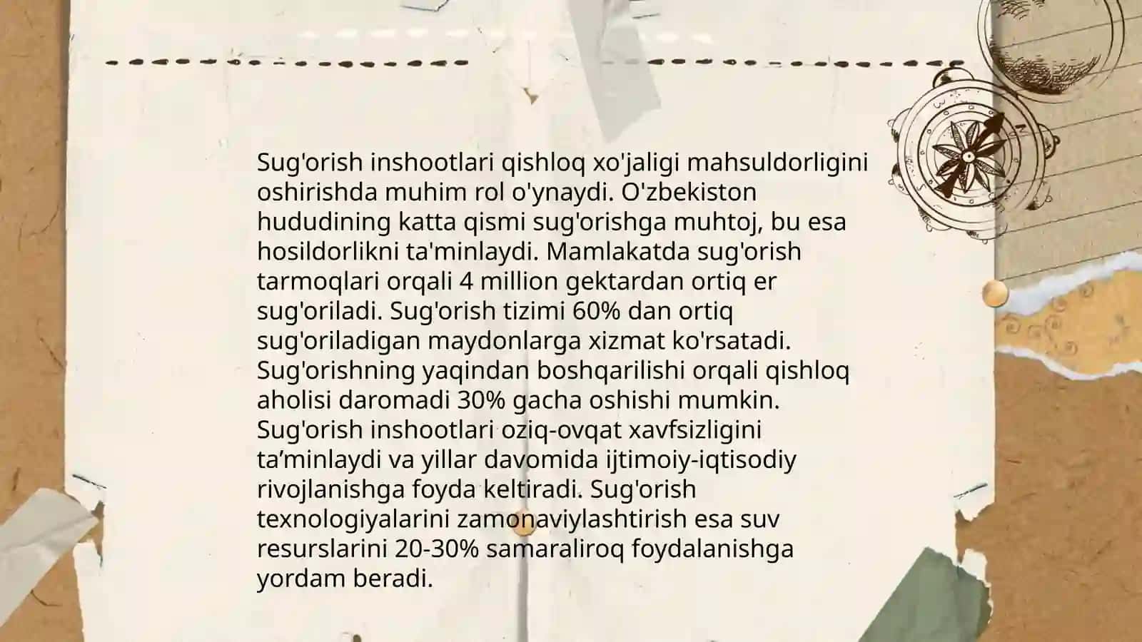 O'rta Osiyoda Sug'orish Inshootlarining Barpo Etilishi 4