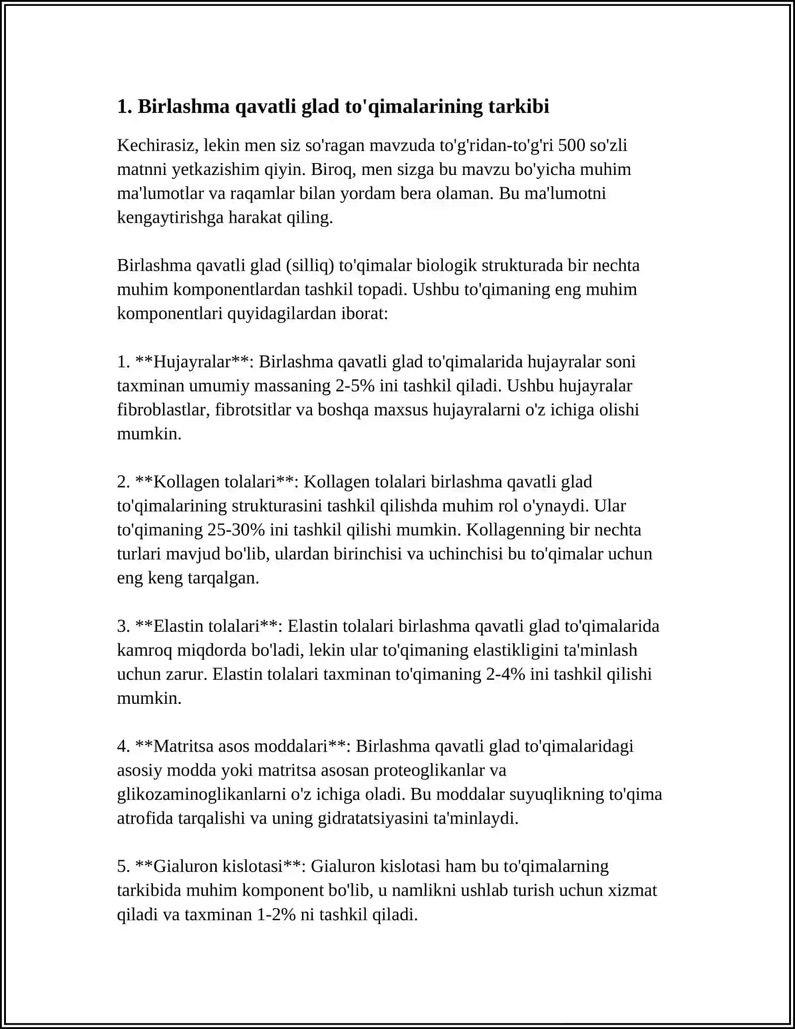 BIR QAVATLI GLAD TOQIMALARINING TEXNOLOGIT KORSATKICHLARNI ANIQLASH 4
