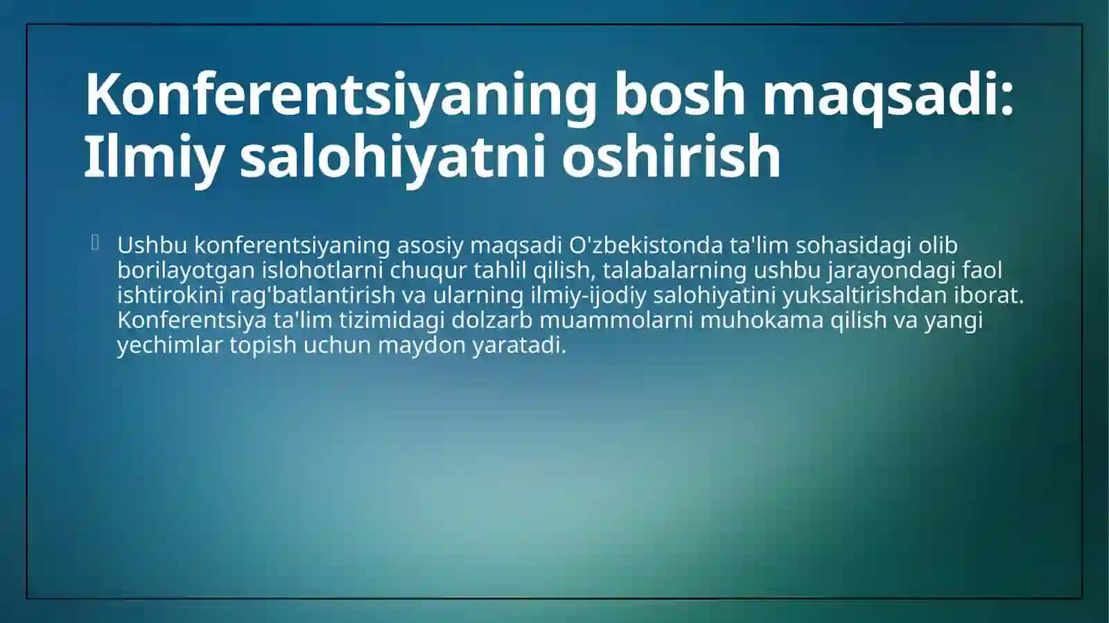 Talabalar konferentsiyasi 4