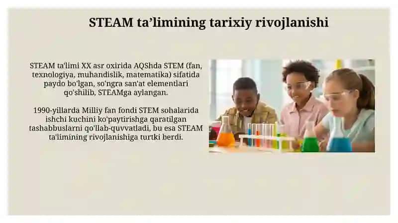 STEAM talim texnologiyasi asosida bolalarda ilmiy texnik va ijodiy qobilyatlarni rivojlantirish 4