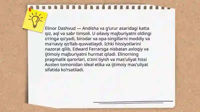 Jeyn Ostenning Andisha va gʻurur asari 4