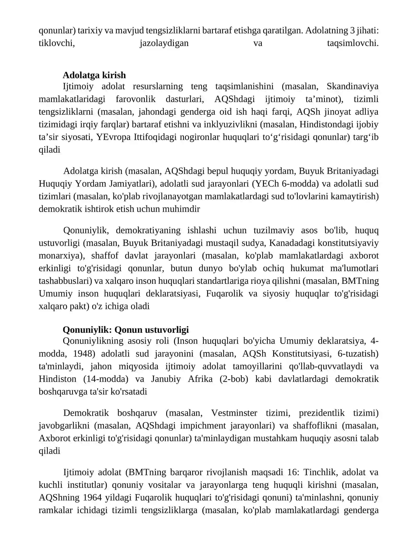 Ijtimoiy adolat va qonuniylik demokratiyaning muhim sharti 4