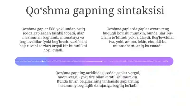 Murakkab gap sintaksisi 4