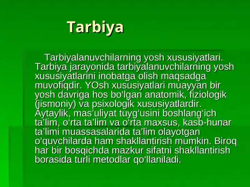 Xalq pedagogikasida tarbiya metodlari va vositalari 4