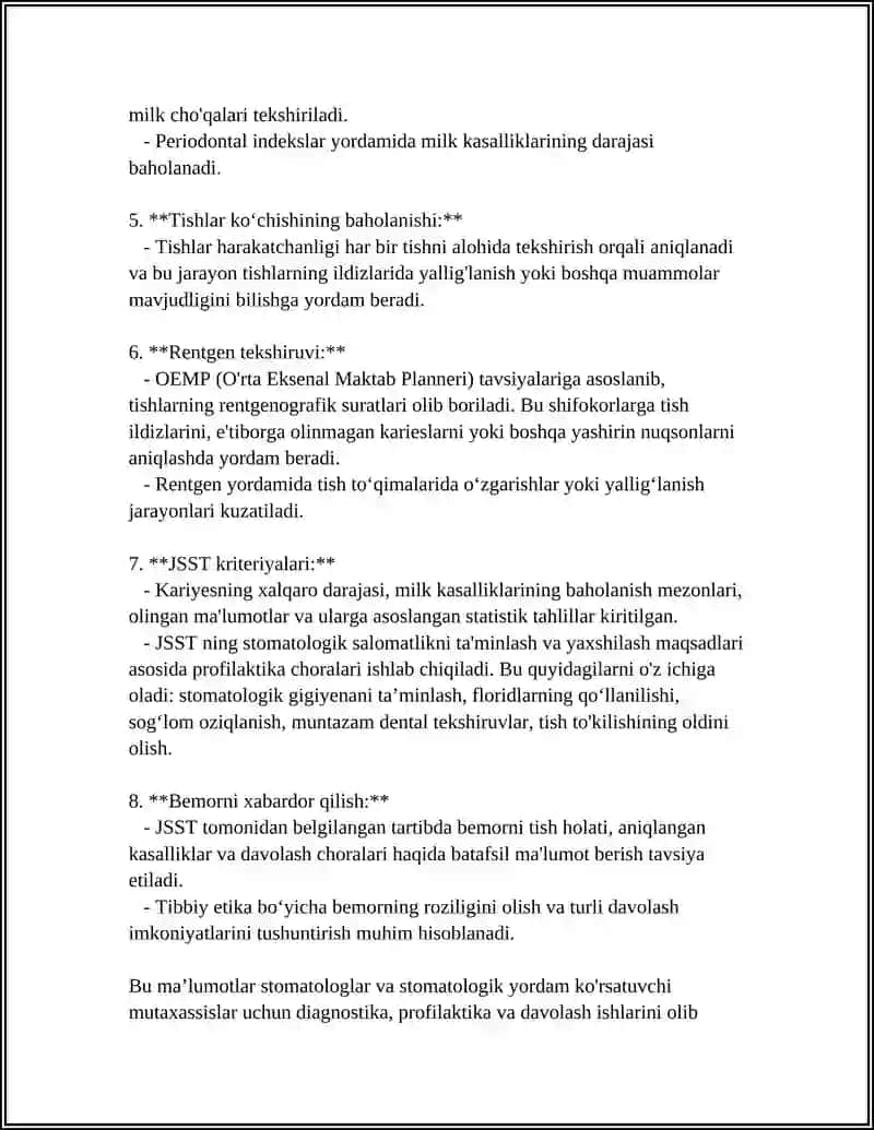 Stomatologik Statusni Tekshirish Usullari 4