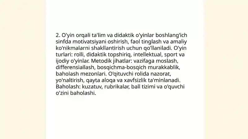 Boshlangʻich sinfda ta'lim metodlari va vositalari 4