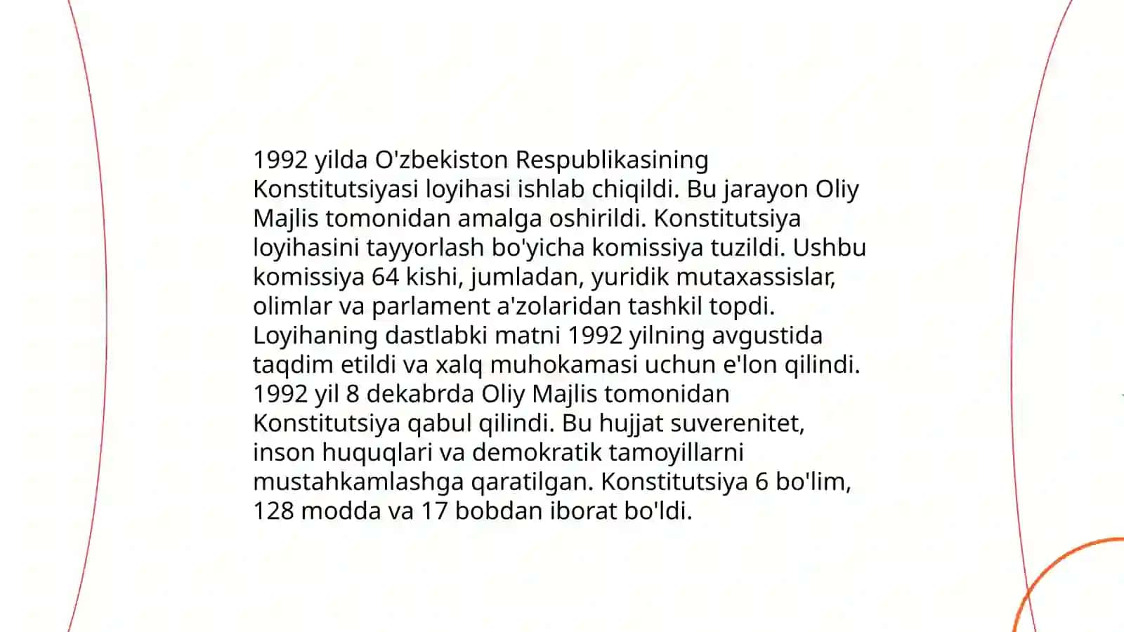 O’zbekiston konstitutsiyaviy taraqqiyotining asosiy bosqichlari 4