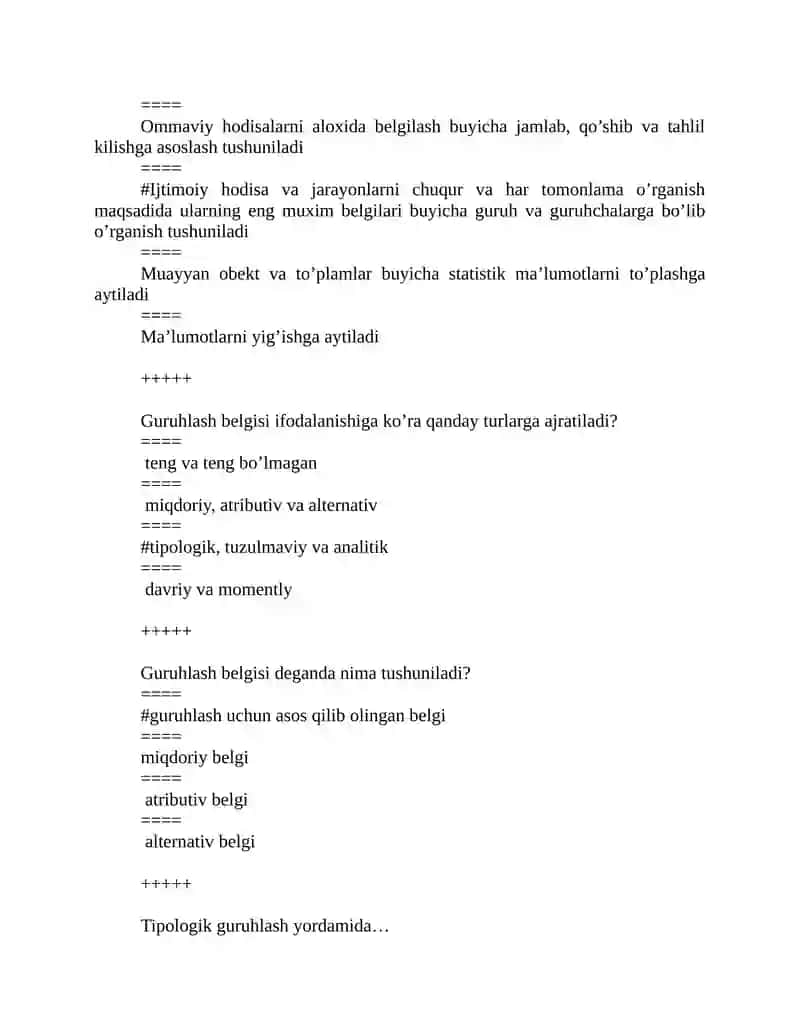Statistika umumiy nazariyasi 4