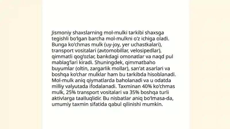 Jismoniy shaxslardan olinadigan mol mulk solig'i 4