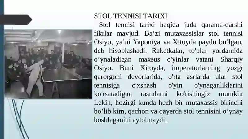 Stoltennisio‘yinining kelib chiqishi, qoidalari va texnikasi 4